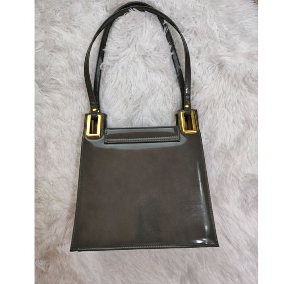 Vintage Purse Suede & Patent Leather 1950's - Picture 2 of 5